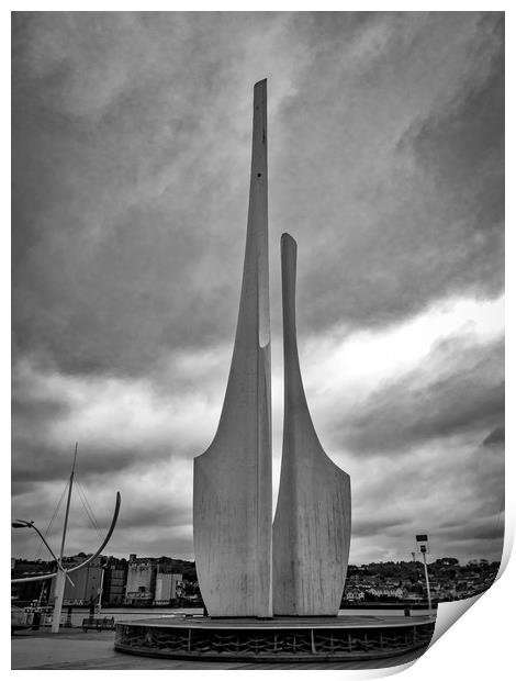 Concrete Sails, Waterford, Ireland Print by Mark Llewellyn