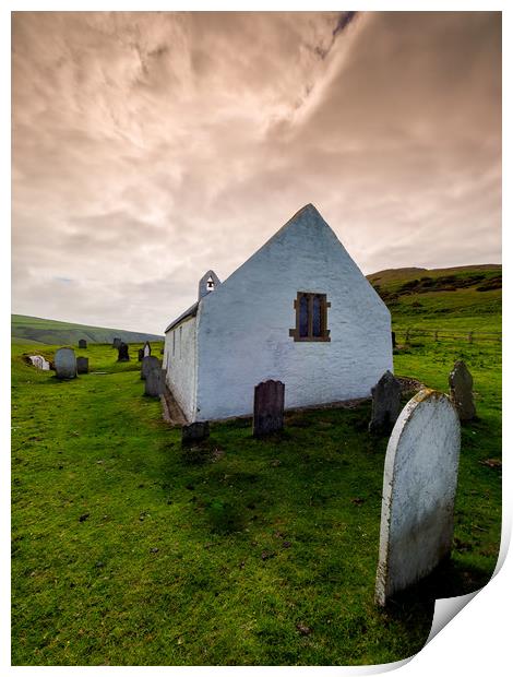 Mwnt Church, Ceredigion, Wales, UK Print by Mark Llewellyn