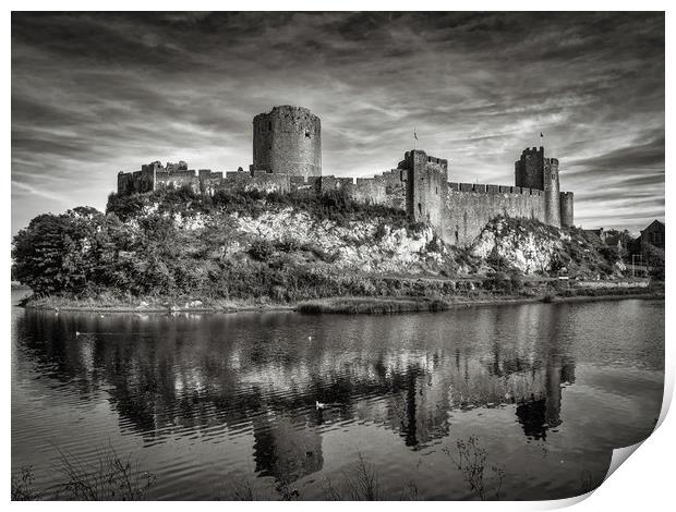 Pembroke Castle, Pembrokeshire, Wales, UK Print by Mark Llewellyn