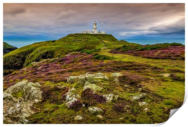 Strumble Head Lighthouse, Pembrokeshire, Wales, UK Print by Mark Llewellyn