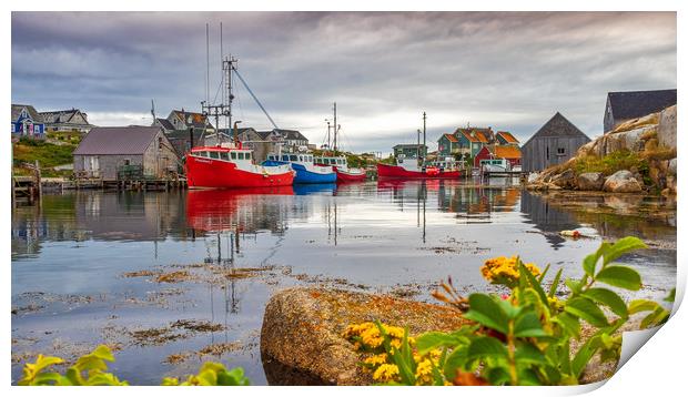 Peggys Cove, Nova Scotia, Canada Print by Mark Llewellyn