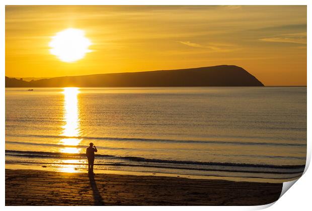 Contemplation, Newport, Pembrokeshire, Wales, UK Print by Mark Llewellyn