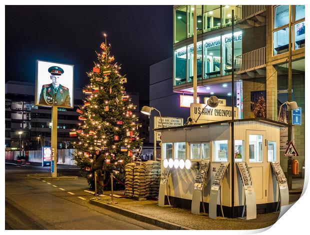 Checkpoint Charlie, Berlin, Germany Print by Mark Llewellyn