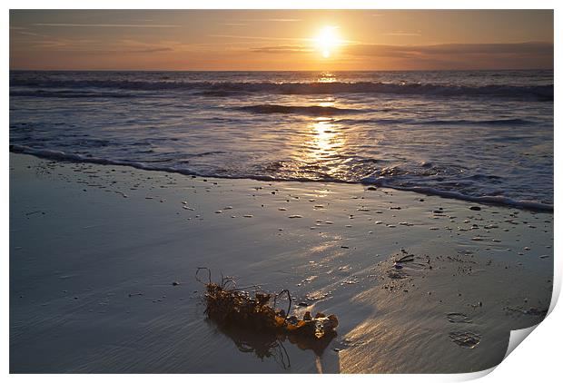 Early Morning Beach Sunrise Print by Simon West