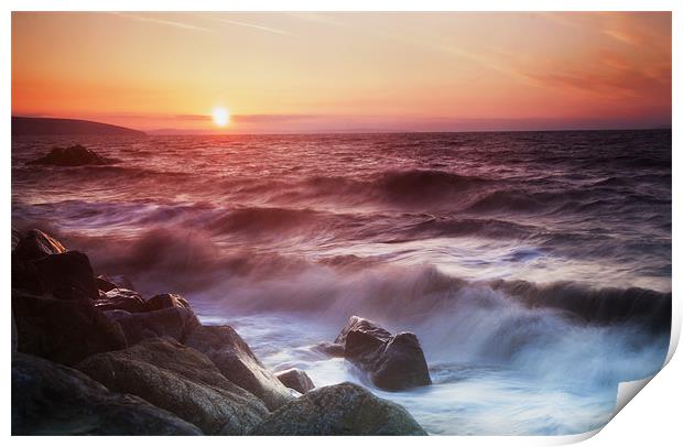 Wisemans Bridge Beach Print by Simon West