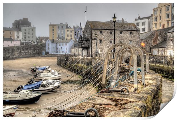 Tenby Harbour Print by Simon West