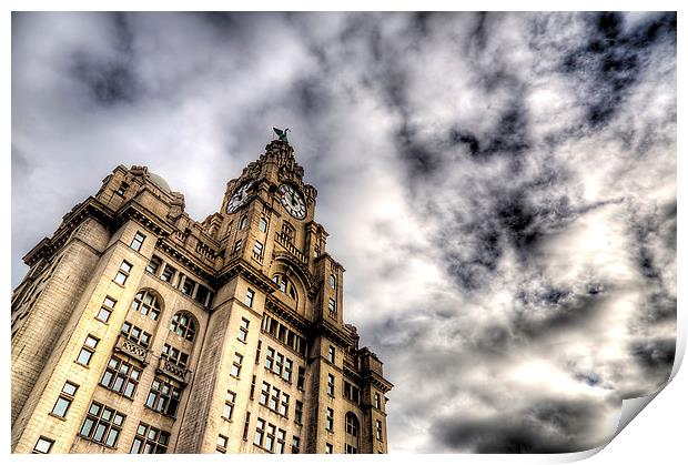 Liverbird Building, Liverpool Print by Simon West