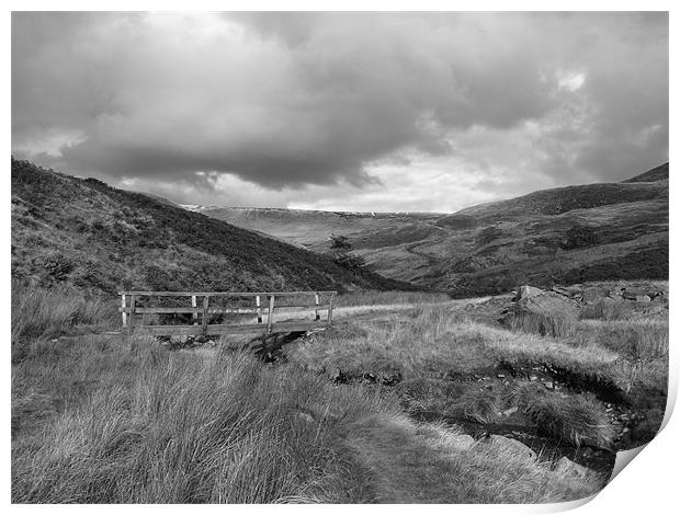 Bridge in Peak District Print by Pawel Juszczyk