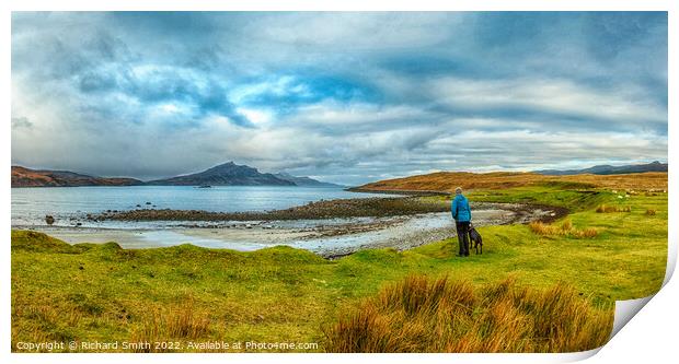 Admiring the view. Print by Richard Smith