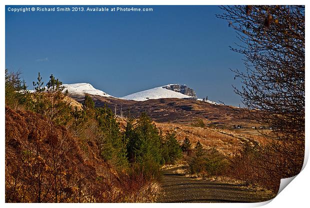 DSC_4312 Snow capped Storr Print by Richard Smith