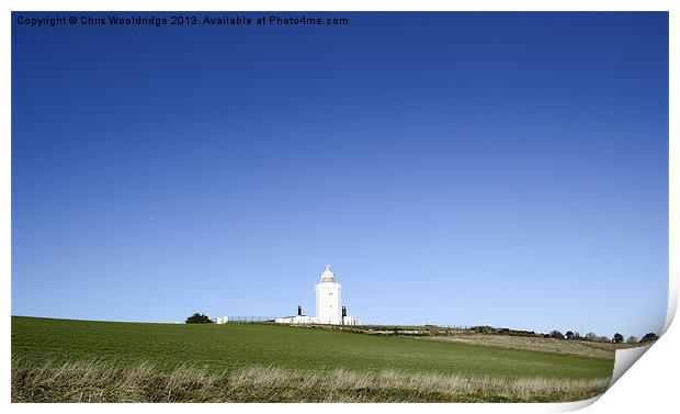 South Forelands - St Margarets Print by Chris Wooldridge