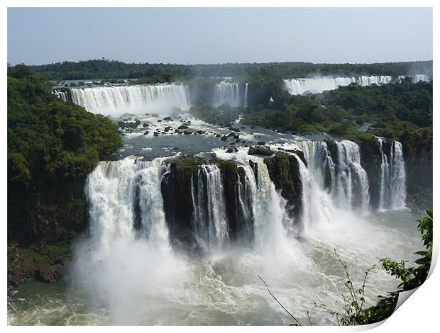 Iguassa Falls, Brazil Print by Andy Gilfillan