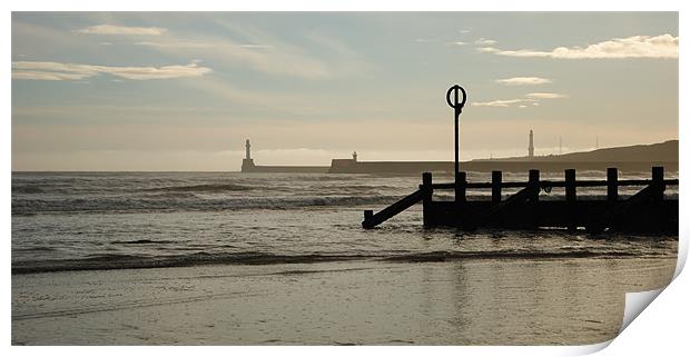 Morning Sea Haze Print by Vicky Mitchell