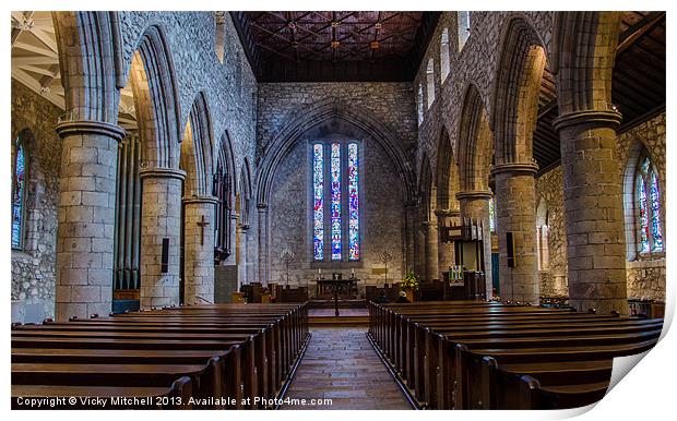 St. Machars Cathedral Print by Vicky Mitchell