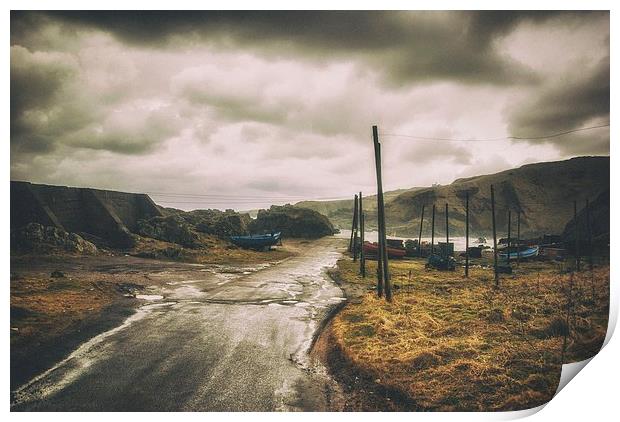 Cove Bay Harbour Print by Vicky Mitchell