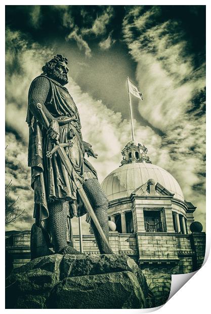 William Wallace Print by Vicky Mitchell