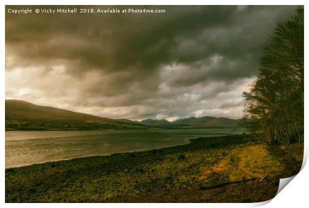 Loch Eil Print by Vicky Mitchell