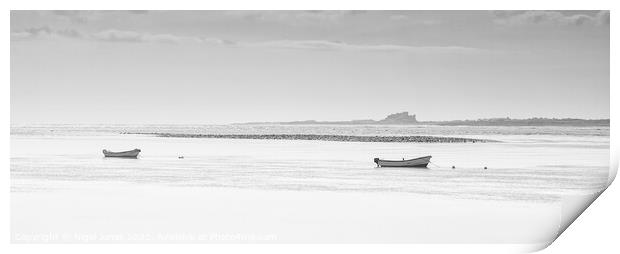 Bamburgh Castle Print by Nigel Jones