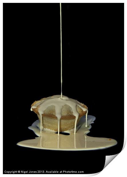 Mmmmm Pie and Cream Print by Nigel Jones