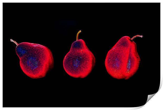 Pop Art Pears Print by Nigel Jones