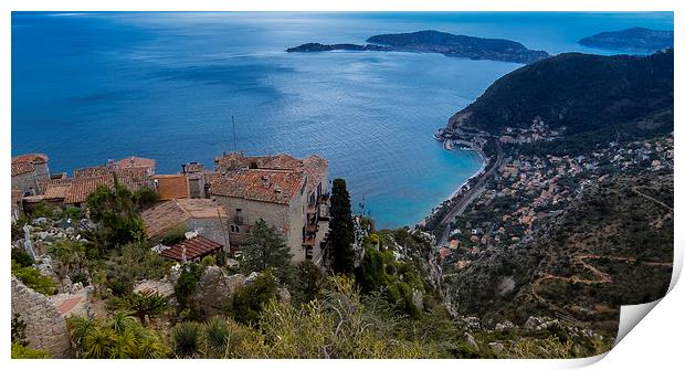 The view from Eze Print by Nigel Jones
