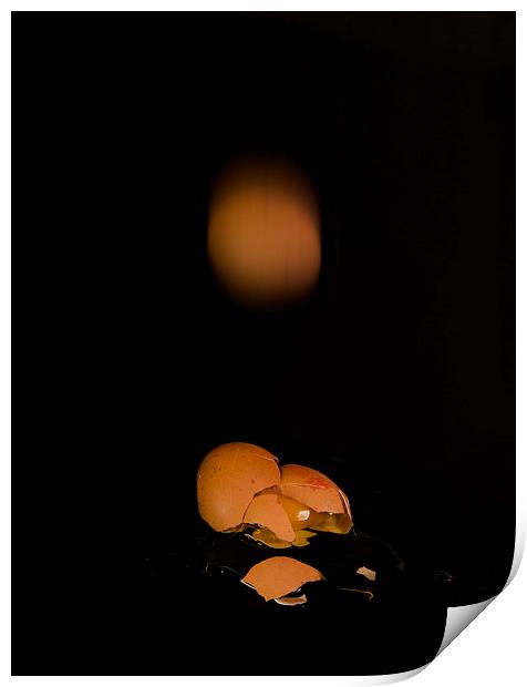  Omelette in the making Print by Nigel Jones