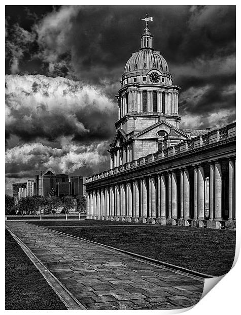  Greenwich Old and New Print by Nigel Jones
