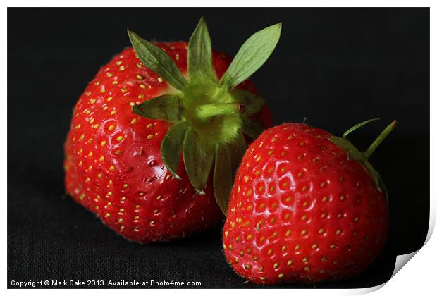Strawberrys 2 Print by Mark Cake