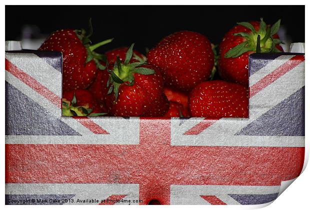 Eat British Print by Mark Cake