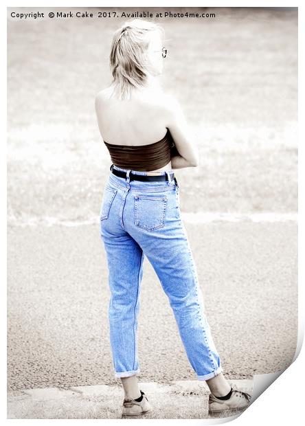 Blue jeans Print by Mark Cake