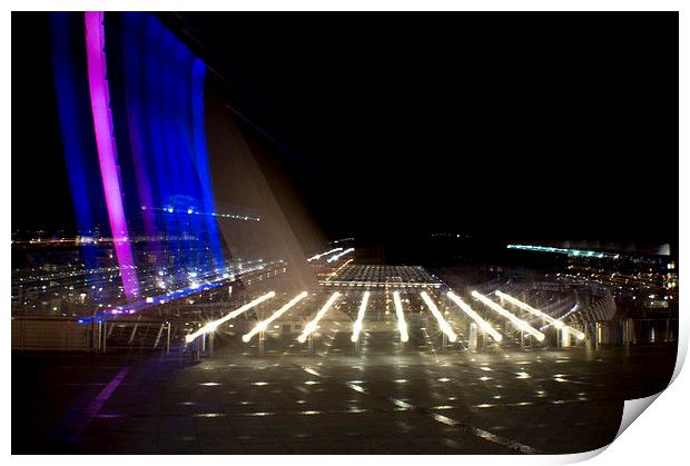 Millenium Bridge Newcastle Print by Michael Thompson