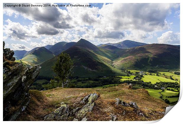  Newlands Valley Print by Stuart Gennery