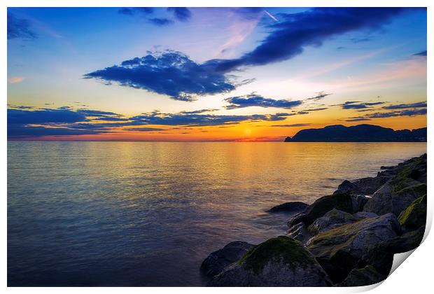 Orme Sunset Print by Ian Mitchell