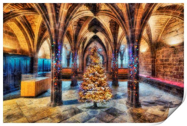 Christmas Cathedral  Print by Ian Mitchell