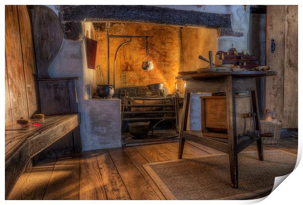  Olde Kitchen Print by Ian Mitchell