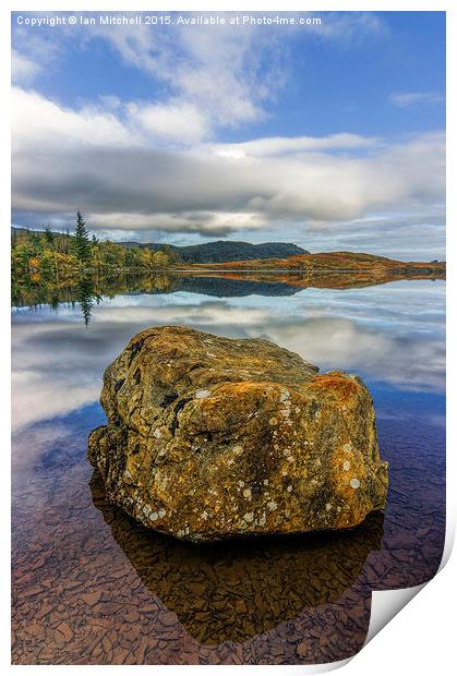  Rock Lake Print by Ian Mitchell