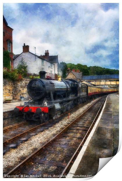 Steam Train Journey Print by Ian Mitchell