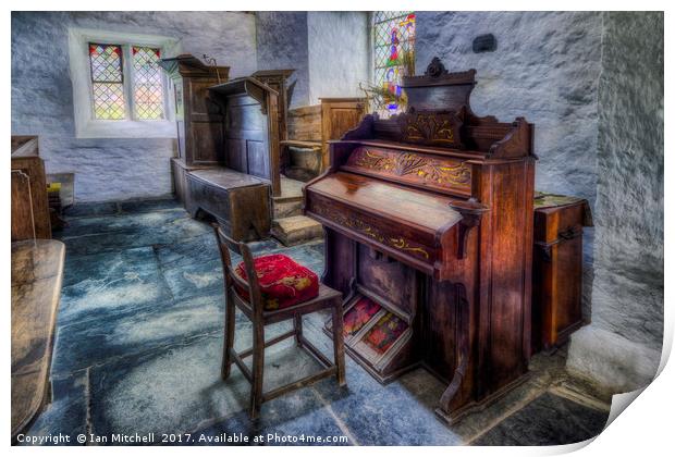 Olde Church Organ  Print by Ian Mitchell