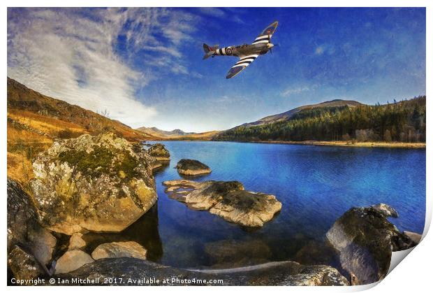 Spitfire Lake  Print by Ian Mitchell