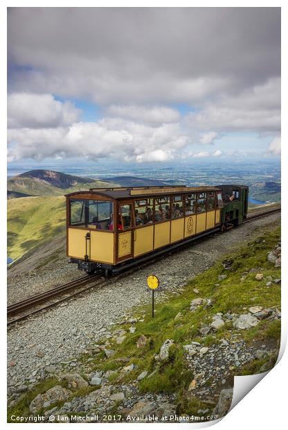Train To Snowdon  Print by Ian Mitchell