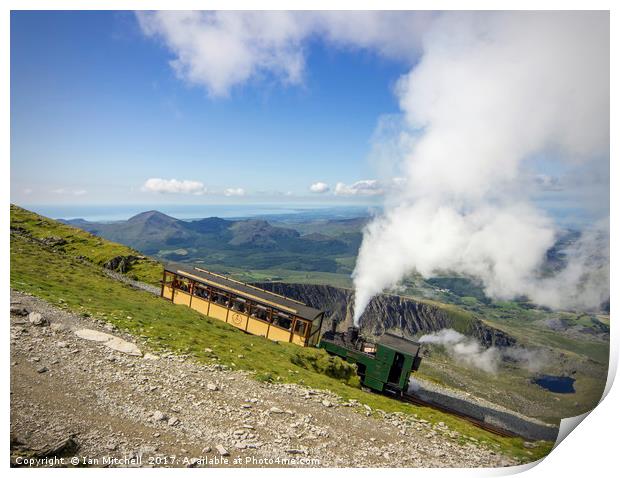 Steam Train To Snowdon  Print by Ian Mitchell
