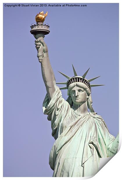 Lady Liberty Print by Stuart Vivian