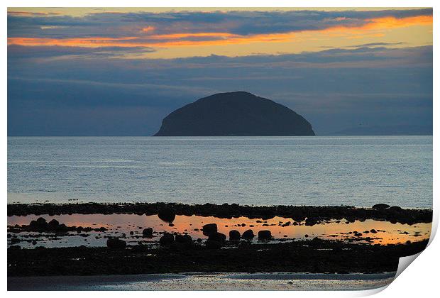 Ailsa Craig Scotland Print by Rob Washington