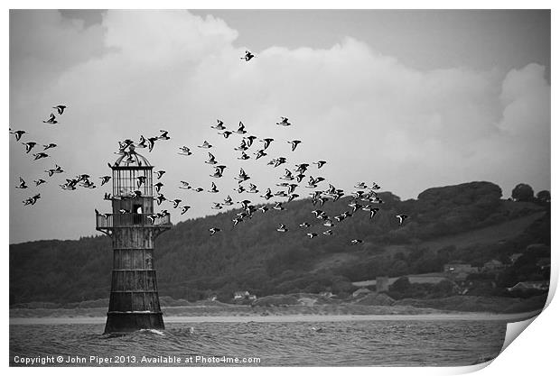 Abandoned Lighthouse Gower Print by John Piper