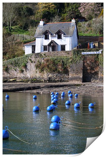 The Buoys in Blue Print by John Piper