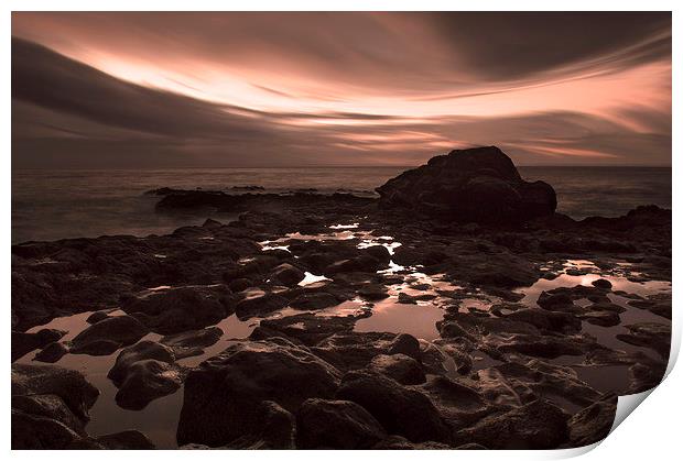 Puerto Santiago Seascape Print by Tenerife Memoriez