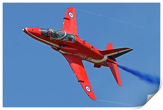 Single red arrow topside Print by Rachel & Martin Pics