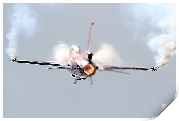 F-16 afterburner pass Print by Rachel & Martin Pics