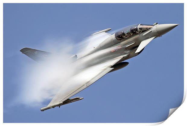 Typhoon covered in vapour Print by Rachel & Martin Pics