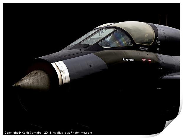 Lightning Fighter Jet - colour Print by Keith Campbell